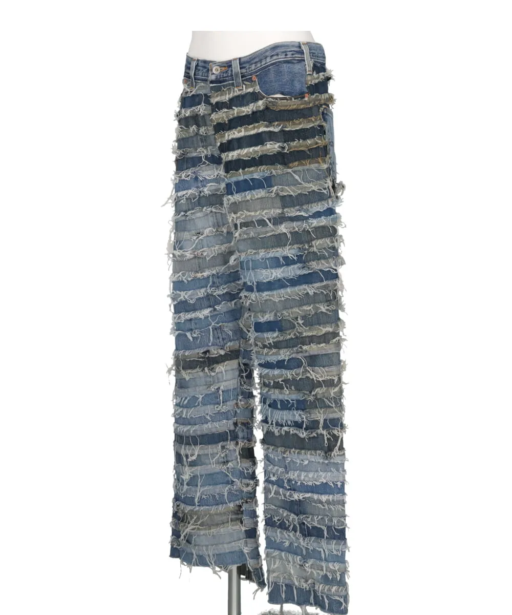 MUMMY UPCYCLE DENIM PANTS