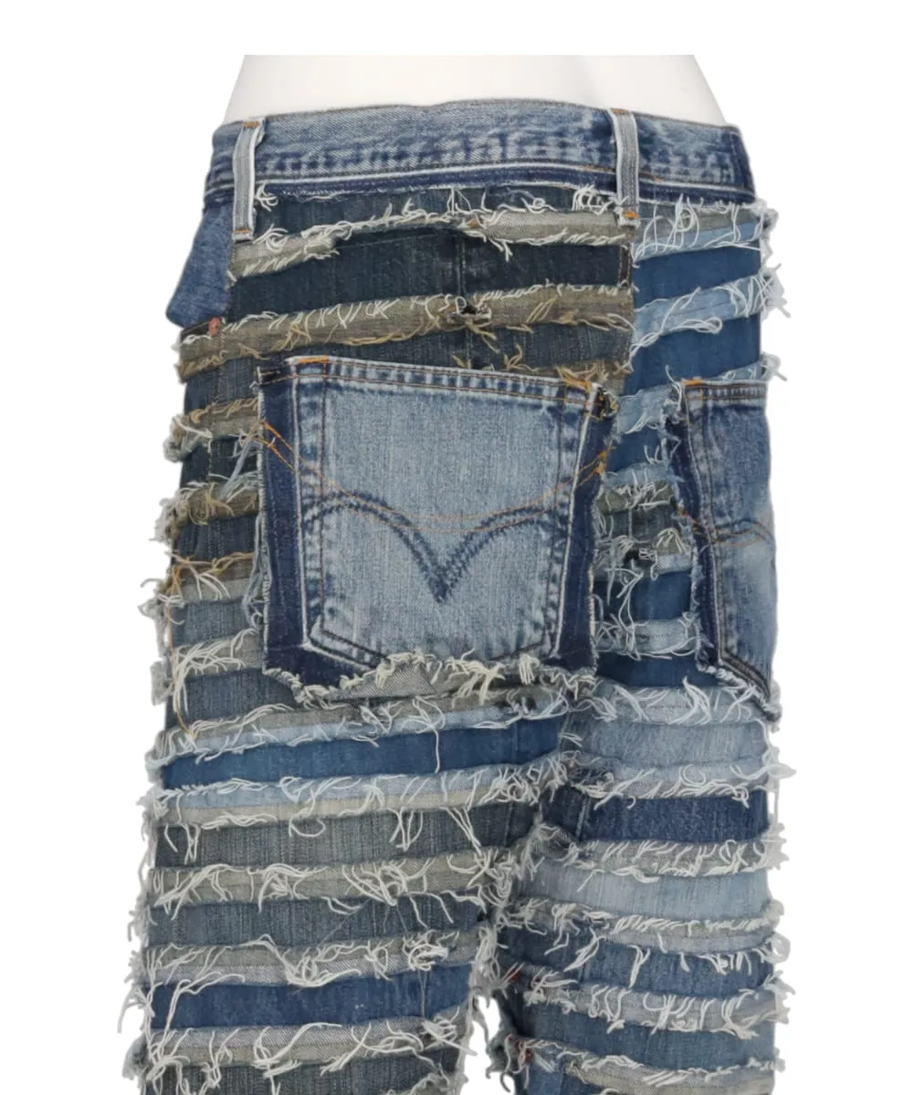 MUMMY UPCYCLE DENIM PANTS