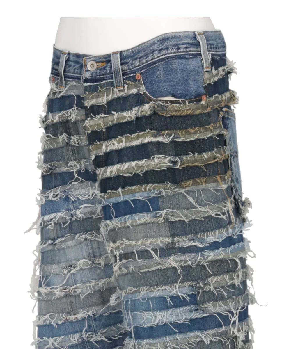 MUMMY UPCYCLE DENIM PANTS