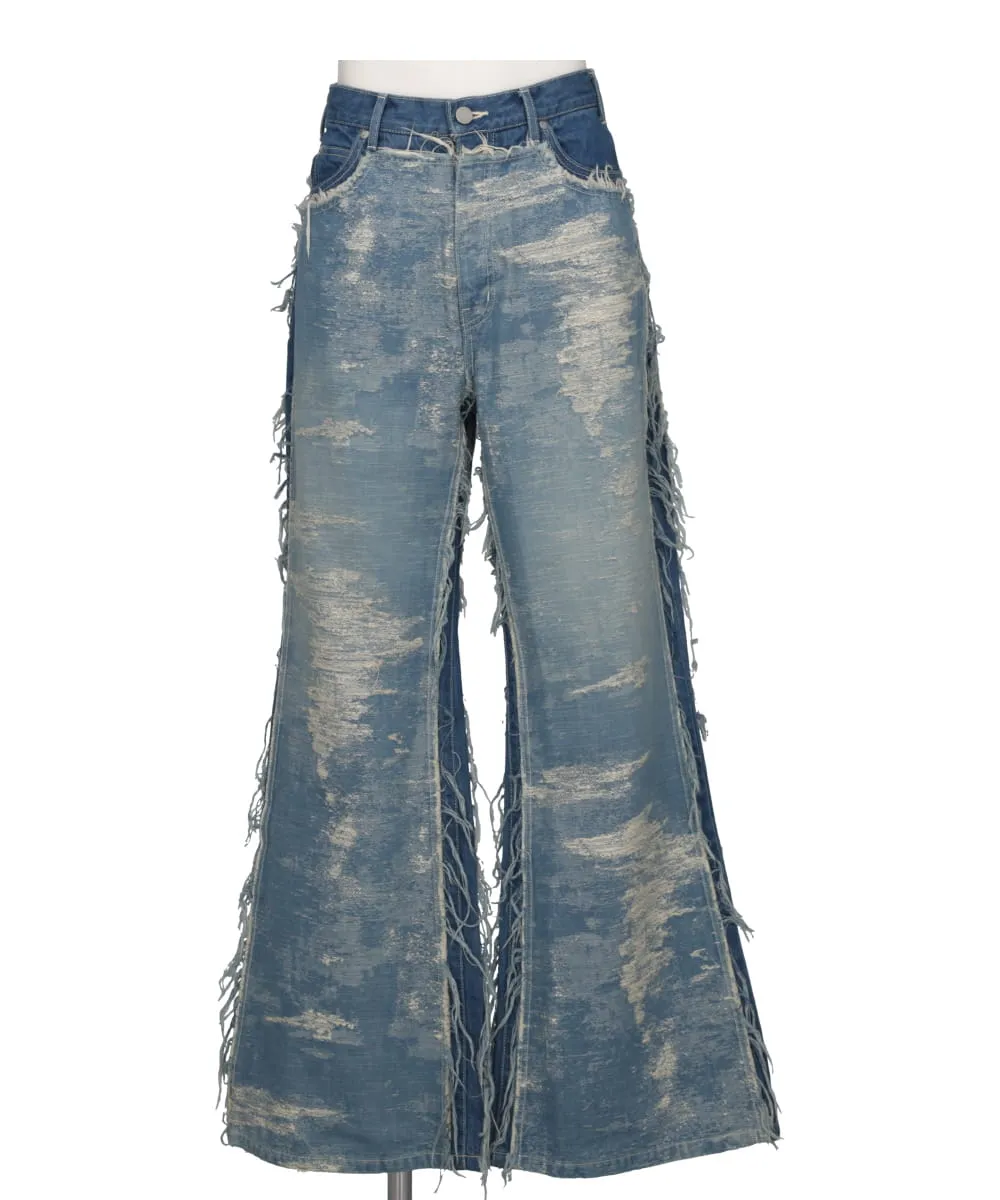 TAAKK DENIM DESIGN FLARED PANTS