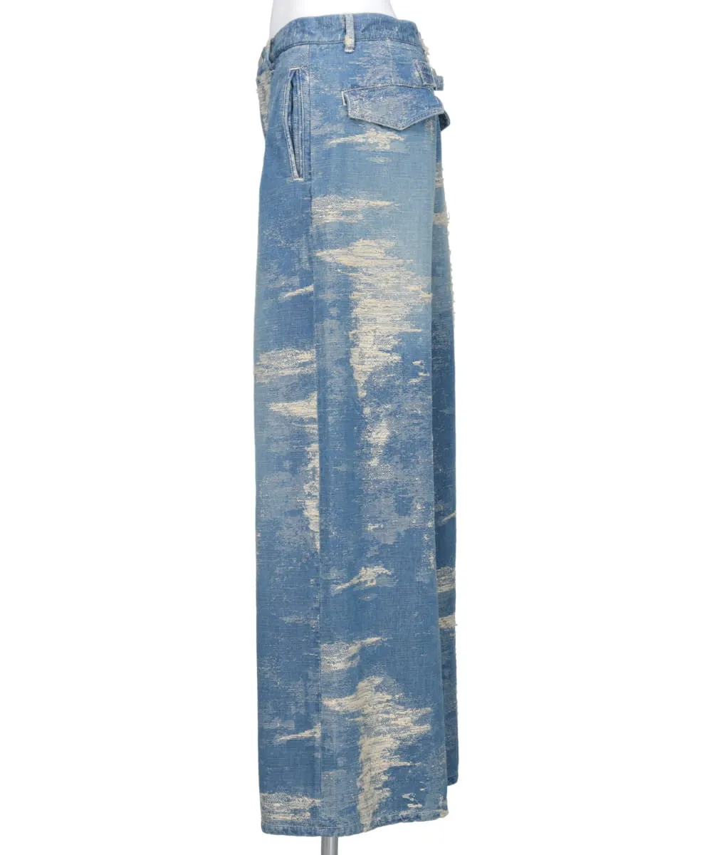 DENIM WIDE SLACKS