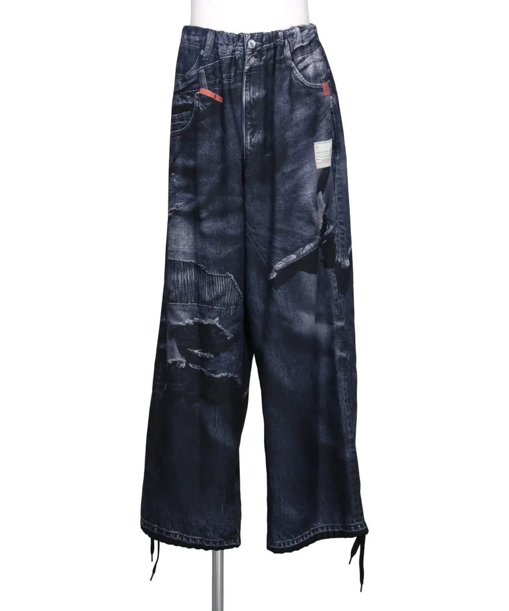 T.A.T.A TROMPE-L'OEIL DENIM PANTS