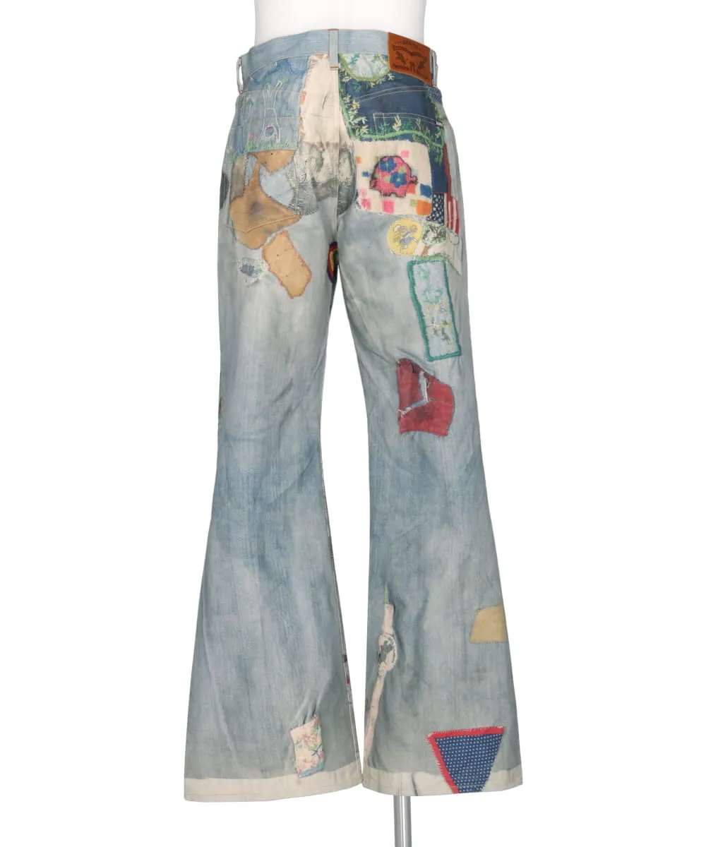 TROMPE I'OEIL PRINT DENIM
