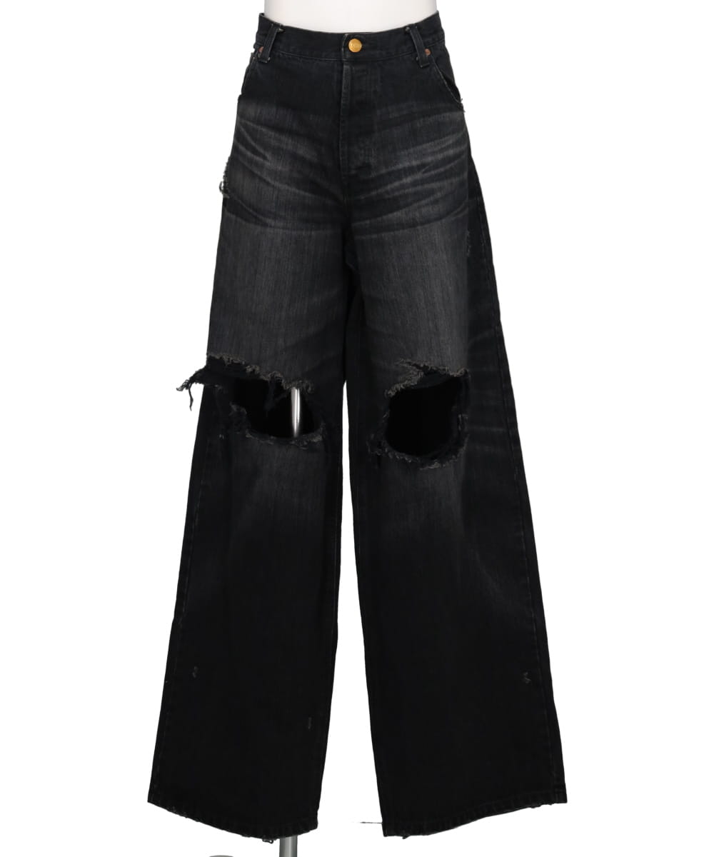 DENIM WIDE PANTS