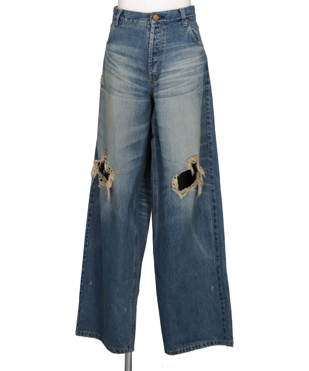 DENIM WIDE PANTS