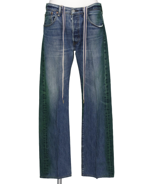 CENTER PRESS COLOR DENIM PANTS