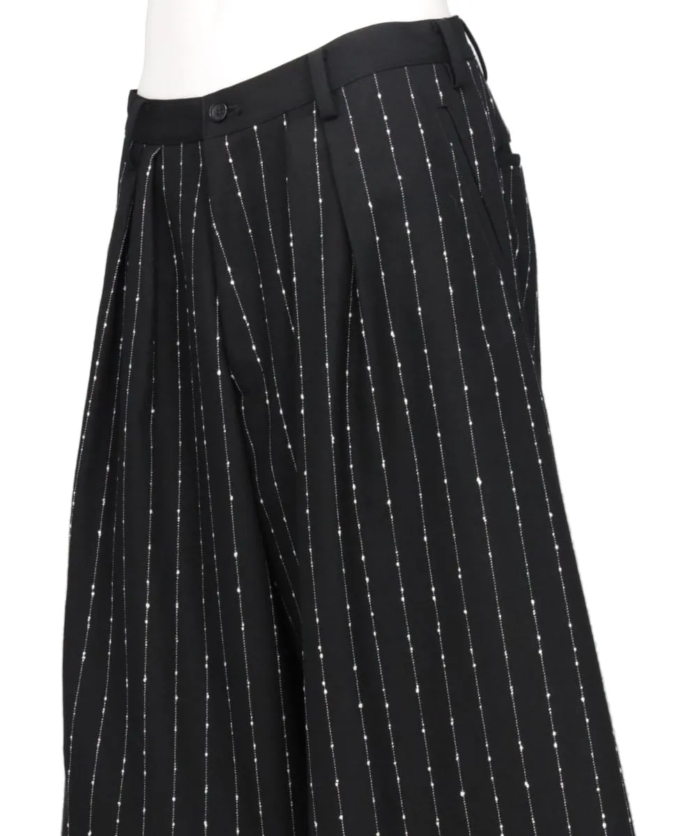 WIDE STRIPE 2-TUCK WIDE PANTS