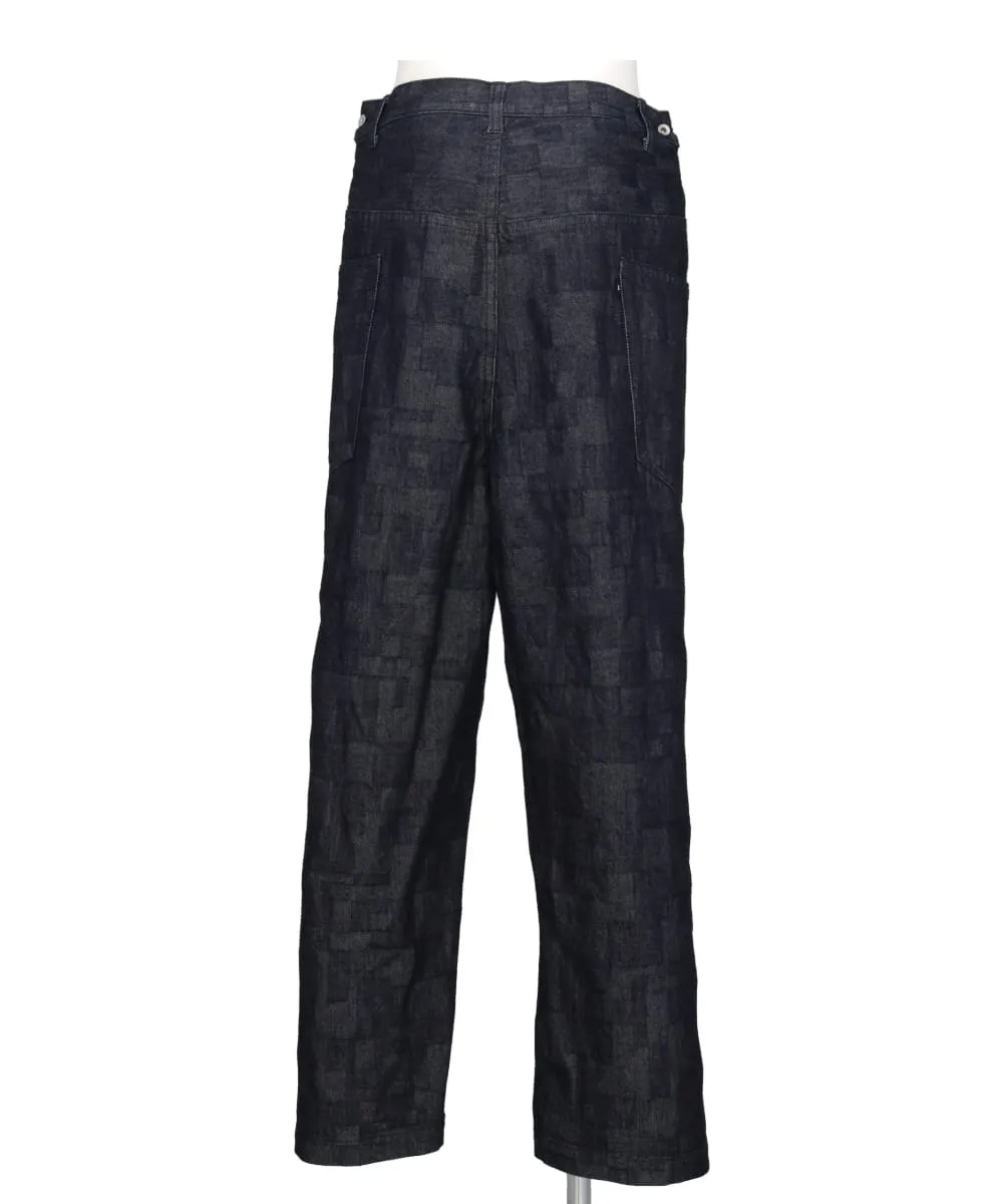 WRAP AZ DENIM WIDE PANTS