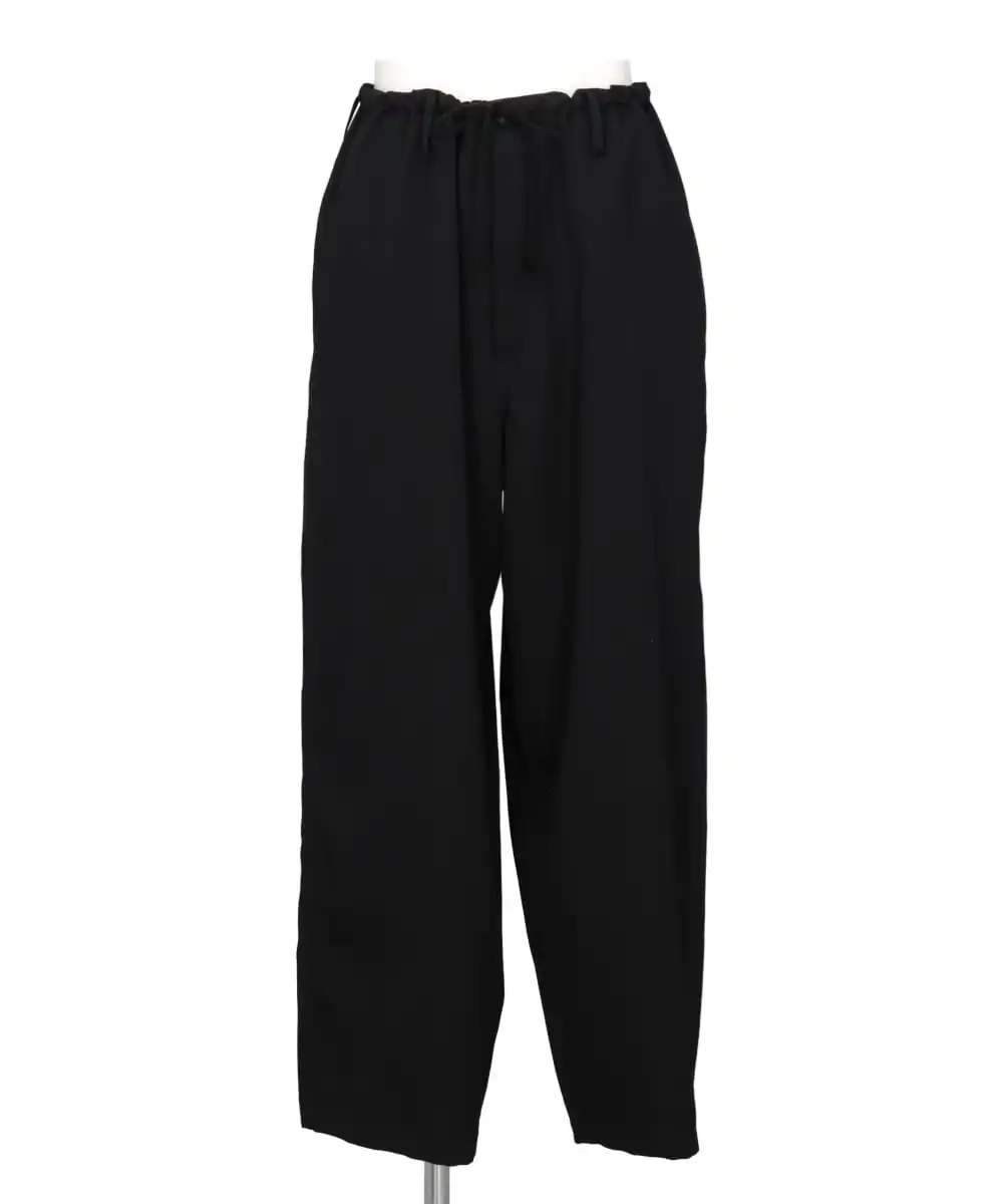 WOOL GABARDINE DRAWSTRING PANTS