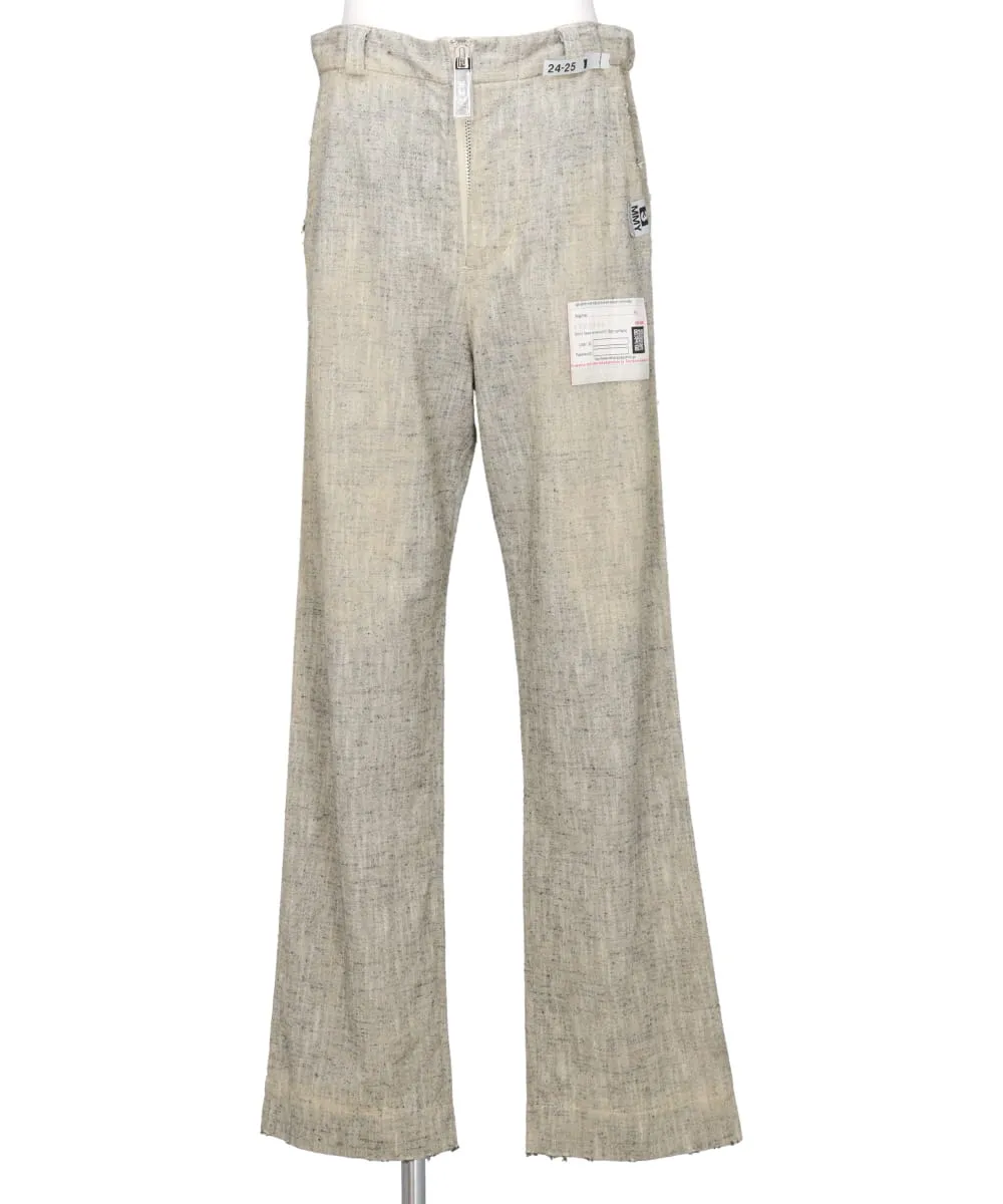 AMATEUR SEWN SLUB TROUSERS