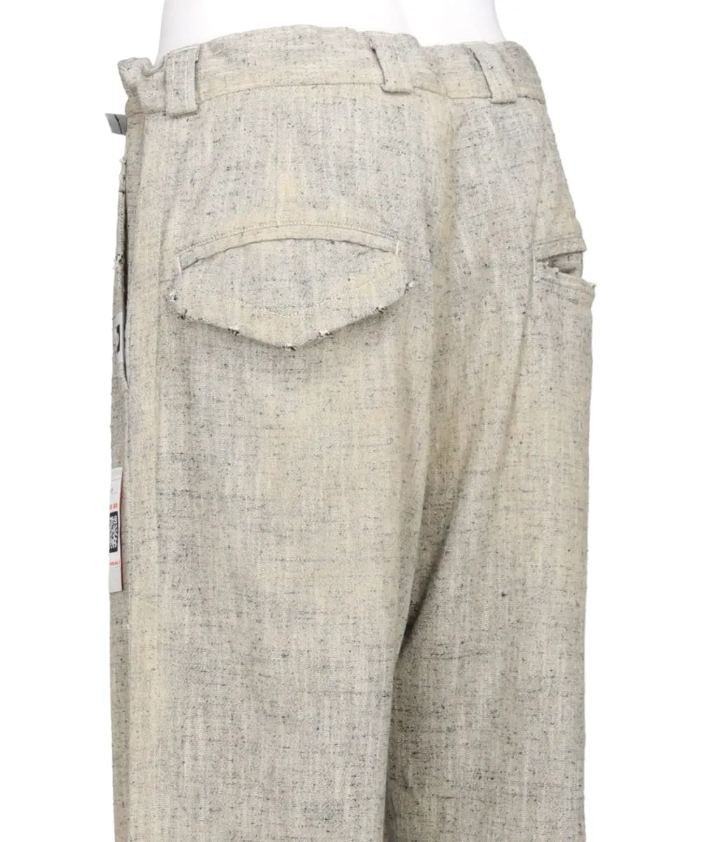 AMATEUR SEWN SLUB TROUSERS