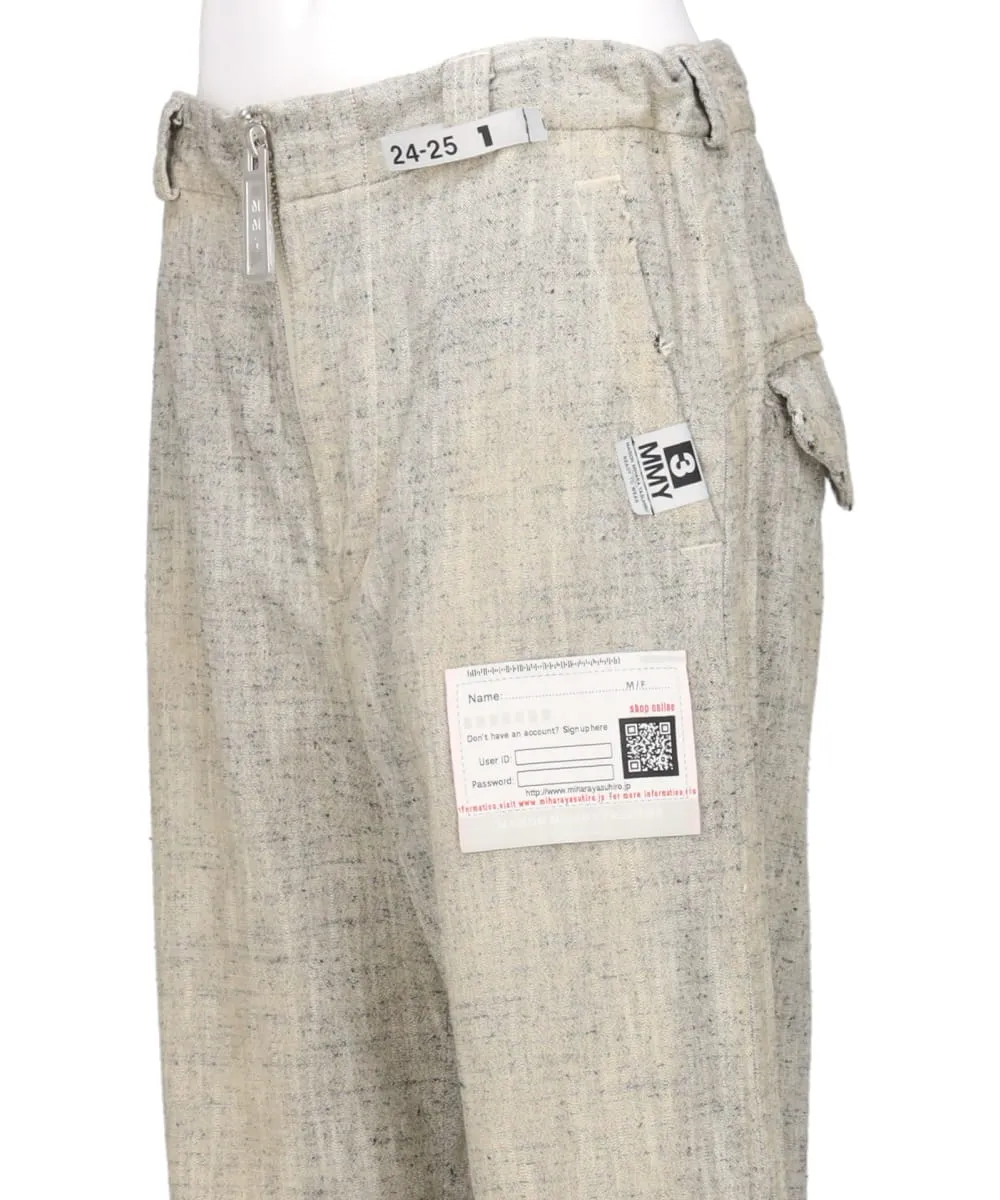 AMATEUR SEWN SLUB TROUSERS