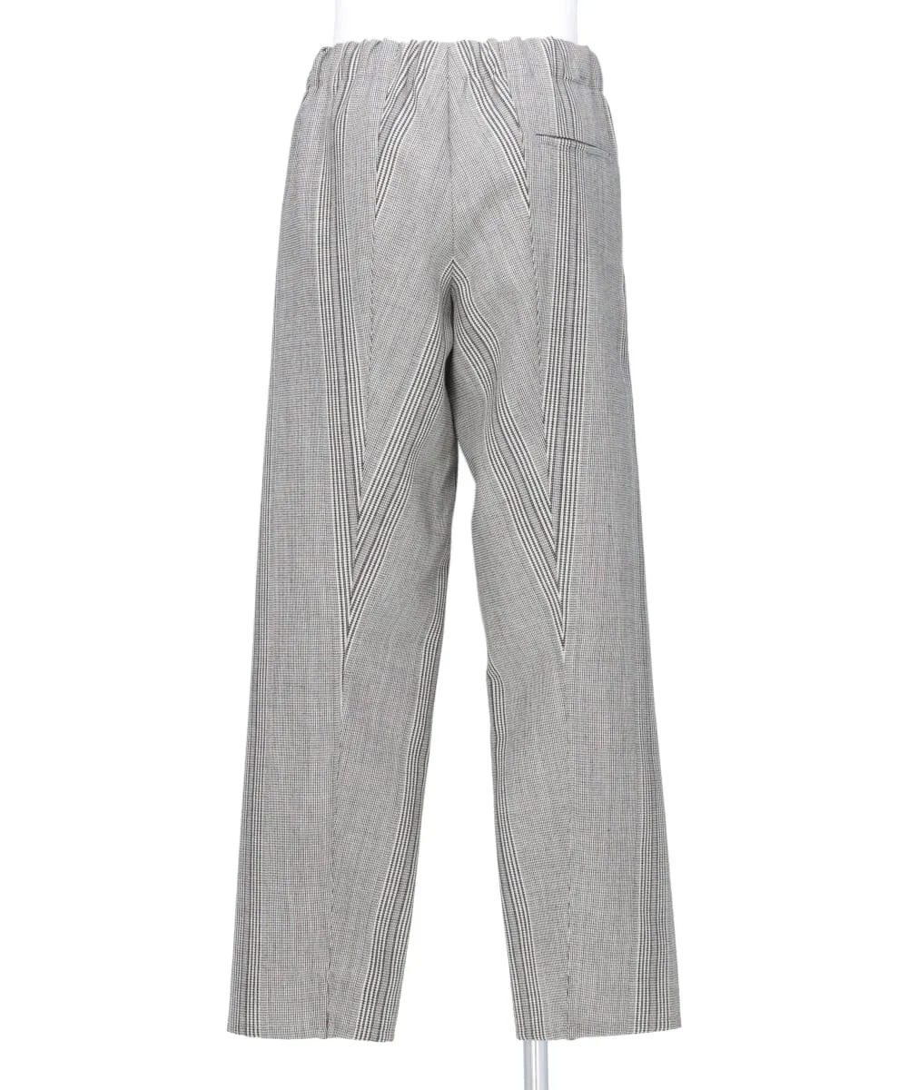 STRIPED WOOL WIDE-LEG DRAWSTRING TROUSER