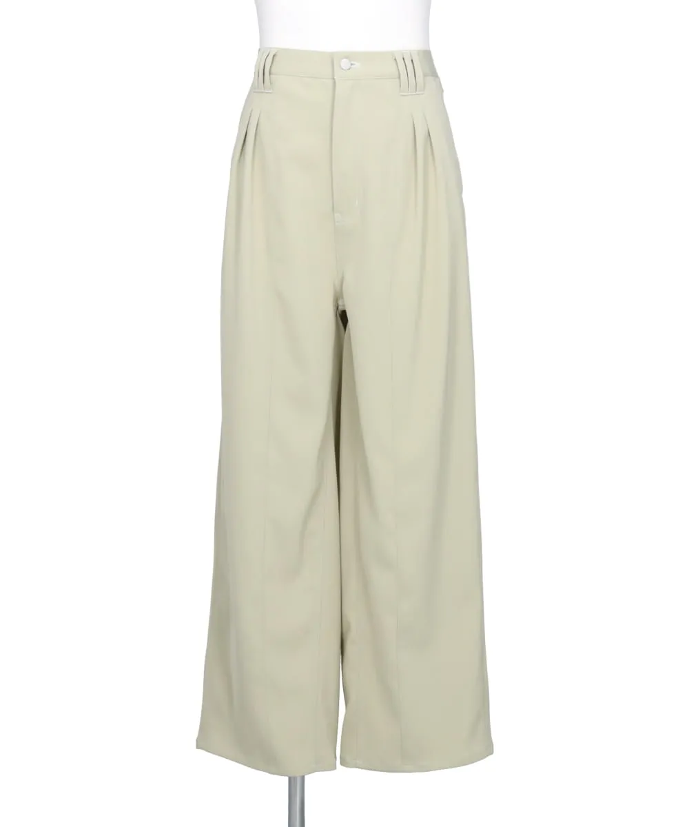 3PLEATED WIDE-LEG TROUSERS