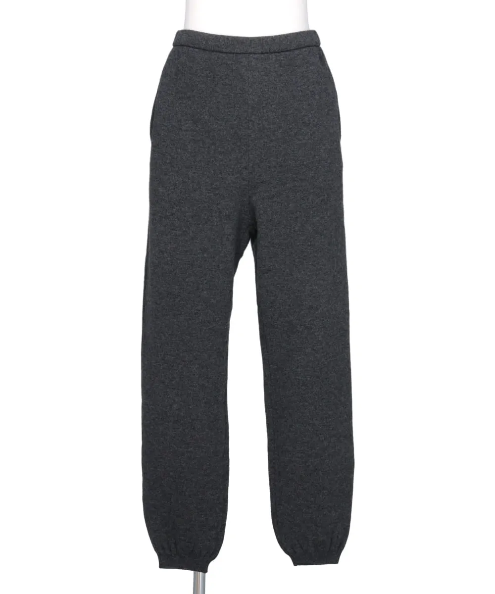 WOOL BACK PILE KNIT PANTS