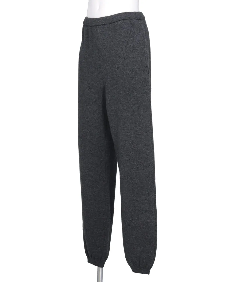 WOOL BACK PILE KNIT PANTS