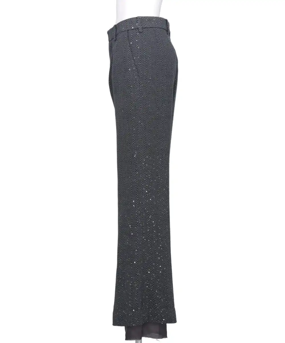 SPARKLING FLARE TROUSERS