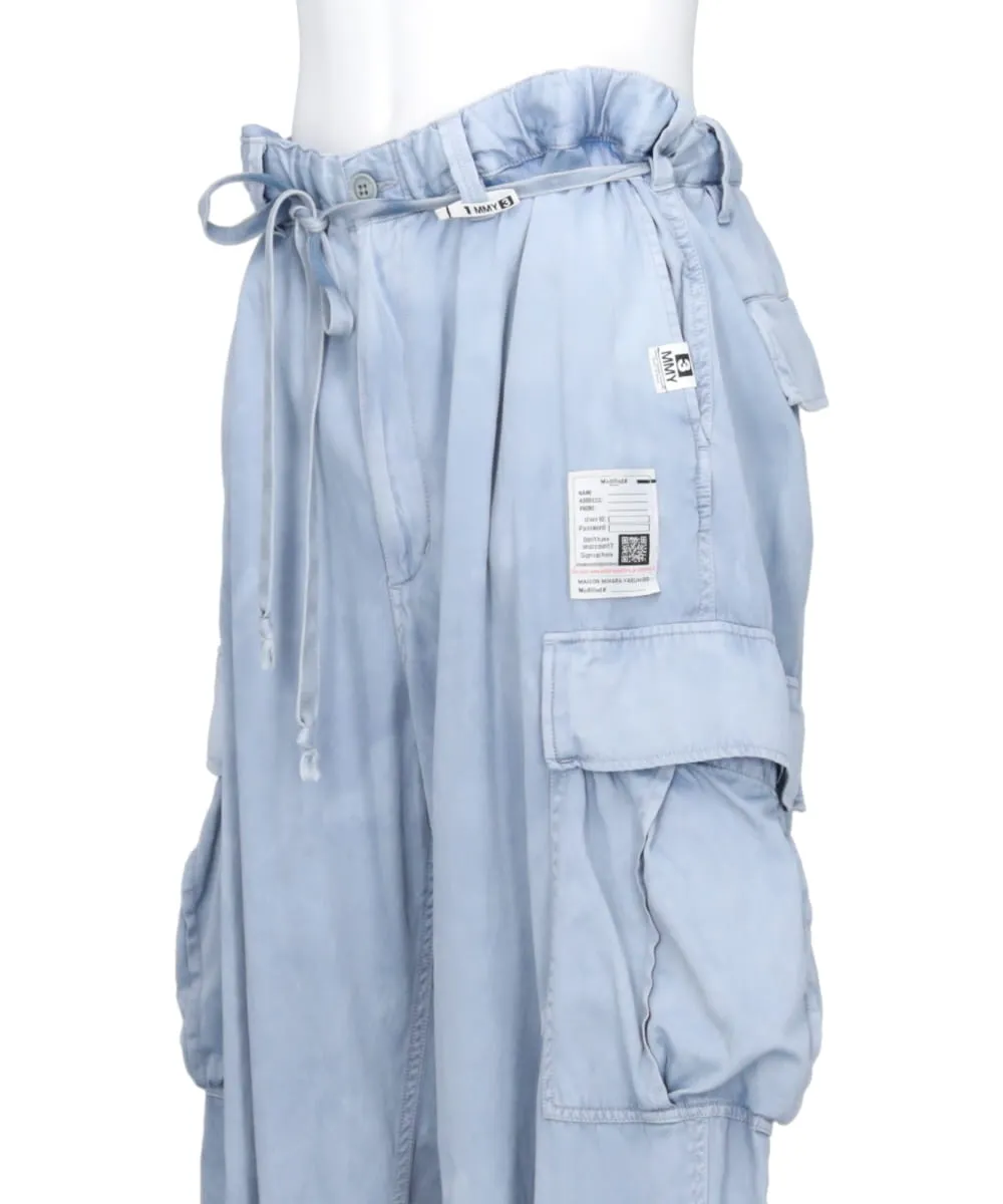 C/R SATIN CARGO PANTS