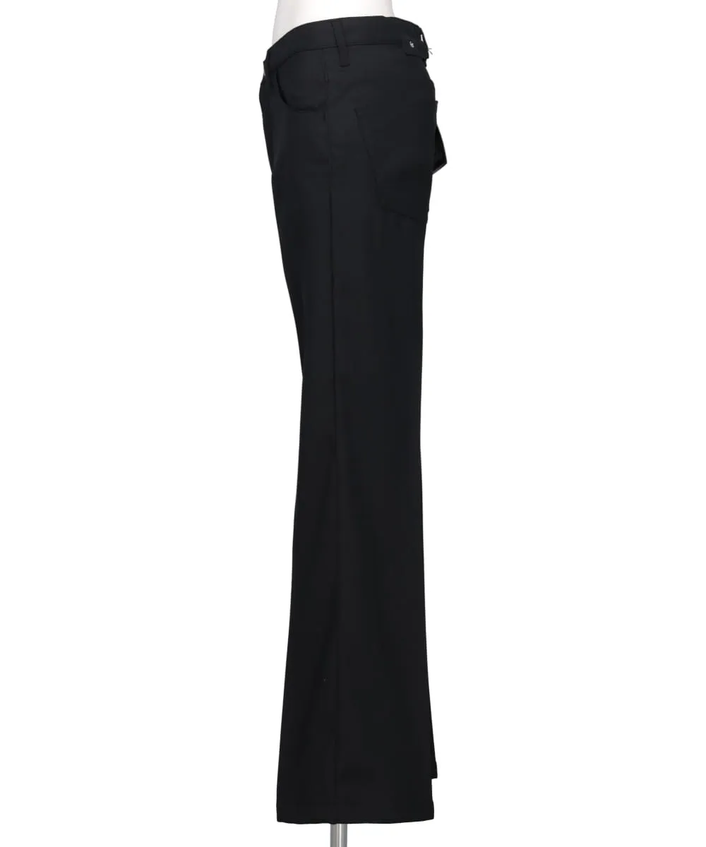"FLARE" PRESSED PANTS
