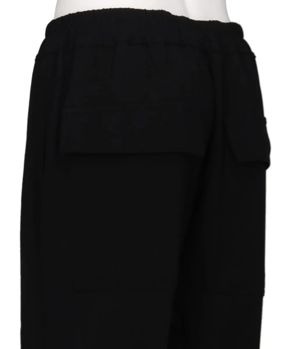 DRAWSTRING SLIM LONG - BLACK
