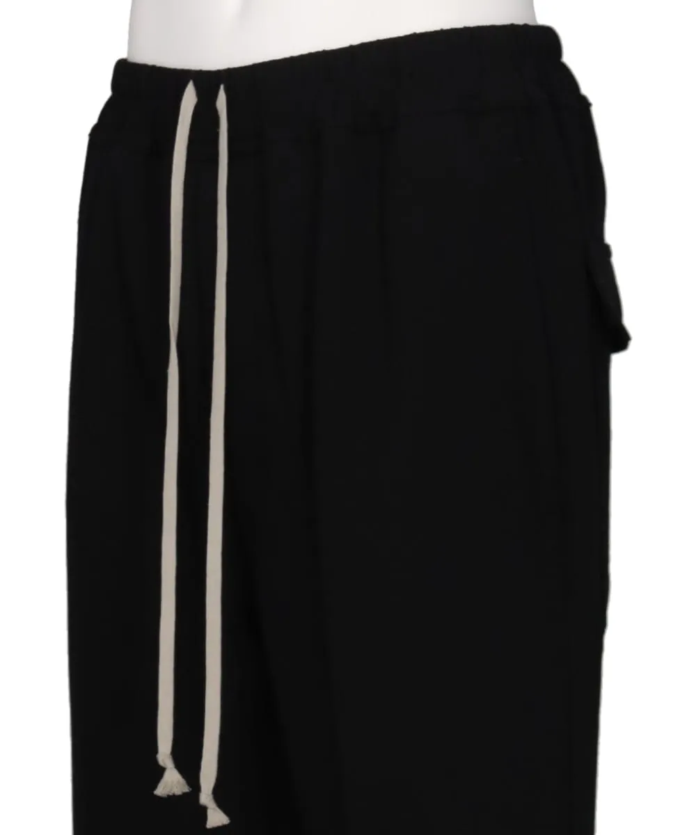 DRAWSTRING SLIM LONG - BLACK