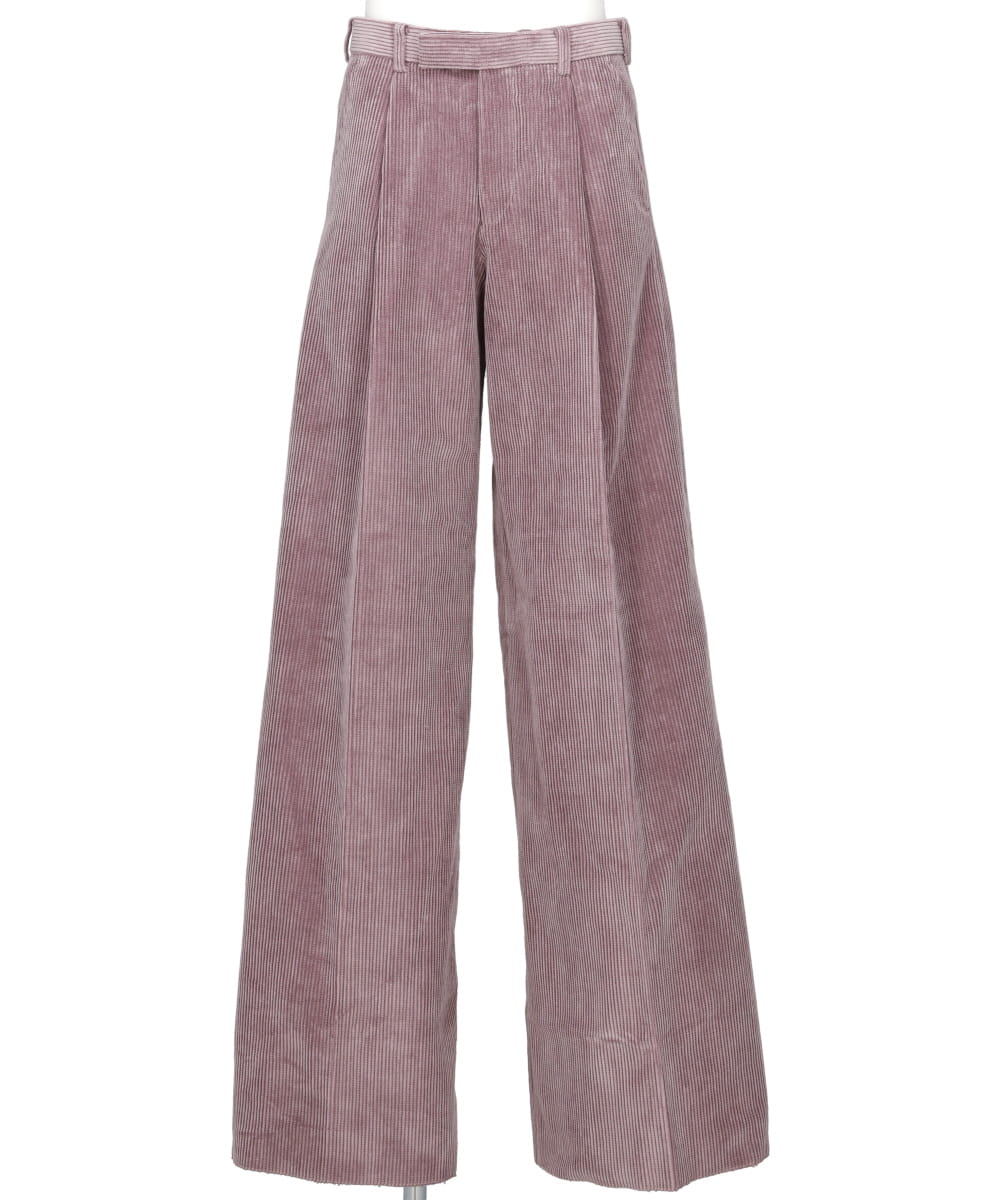 COTTON CORDUROY WIDE TROUSERS
