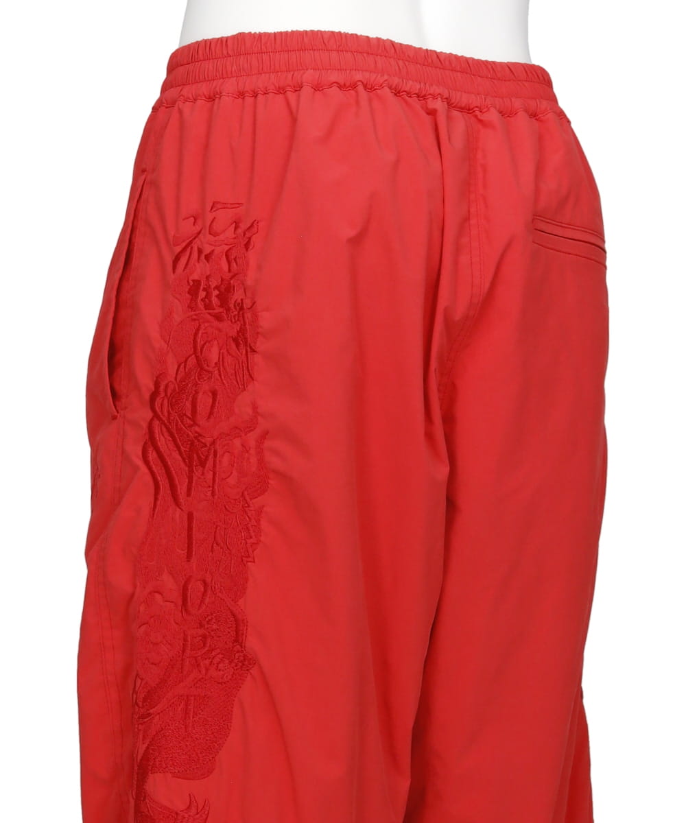 CHAOS EMBROIDERY TRACK PANTS
