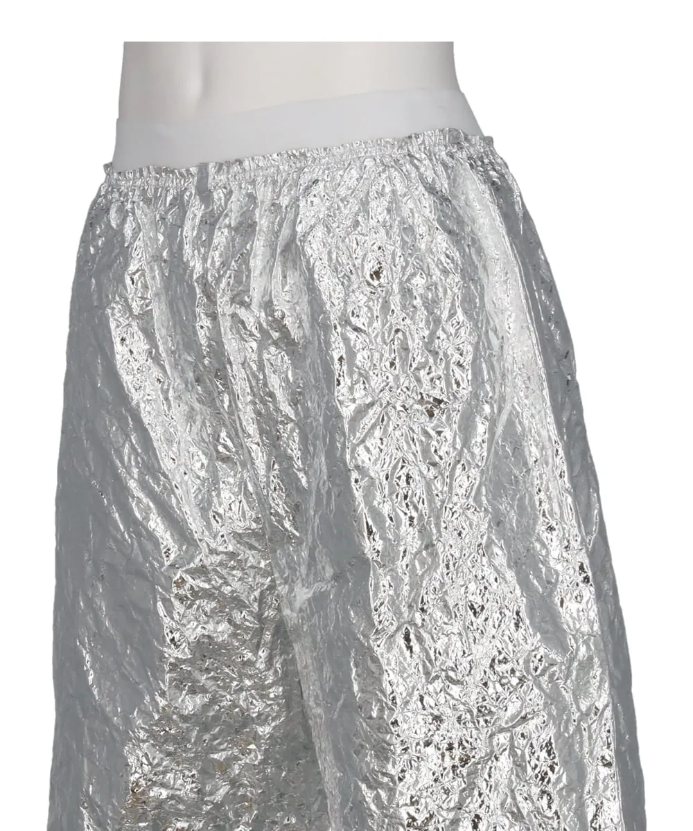 MEMORY BODED SILVER PAPER PANTS