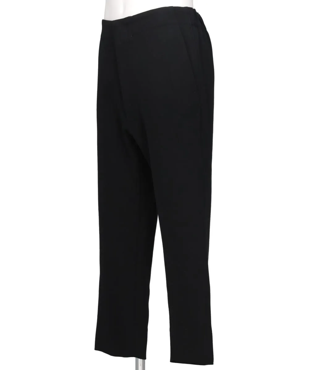 WOOL TRINOCTIVE DROP CROTCH CROPPED TROUSER