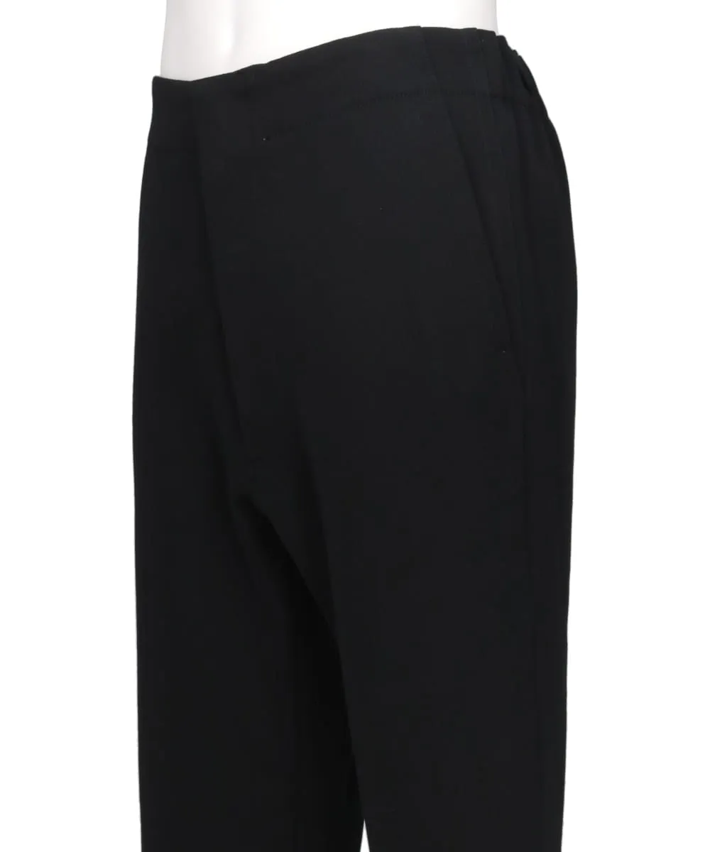 WOOL TRINOCTIVE DROP CROTCH CROPPED TROUSER