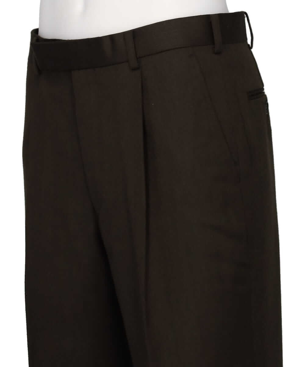 WOOL TAPERED TROUSERS