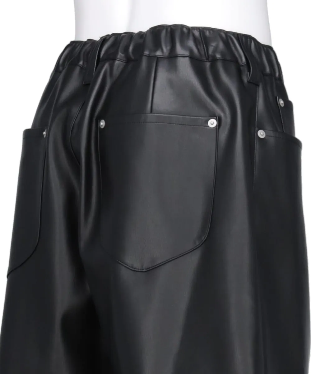 FAKE LEATHER SHORTS