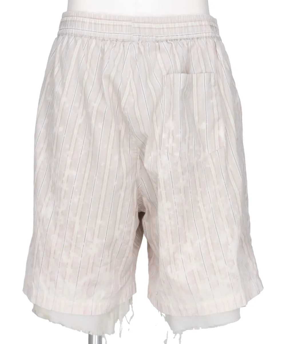 BLEACHED STRIPE SHORTS