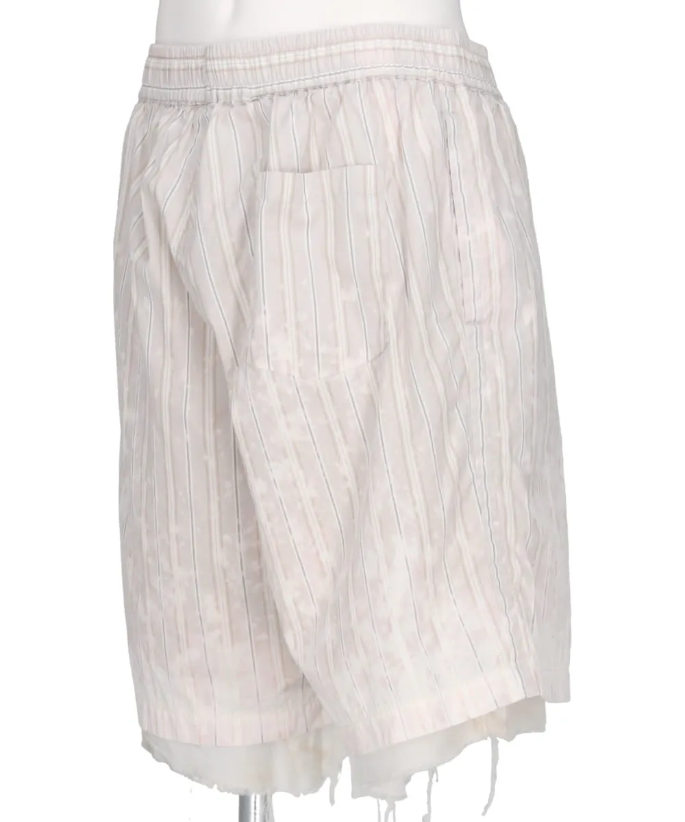 BLEACHED STRIPE SHORTS