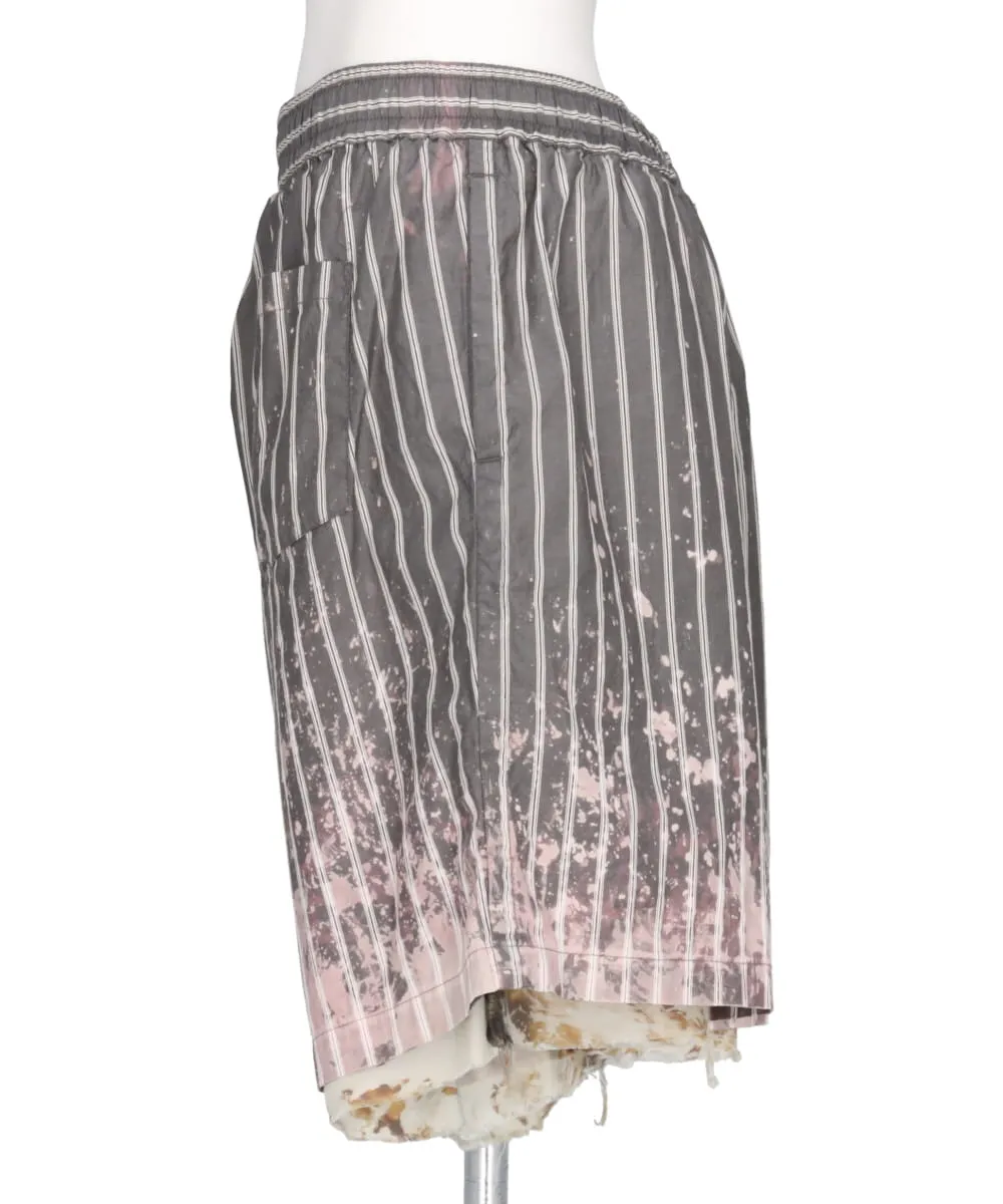 BLEACHED STRIPE SHORTS