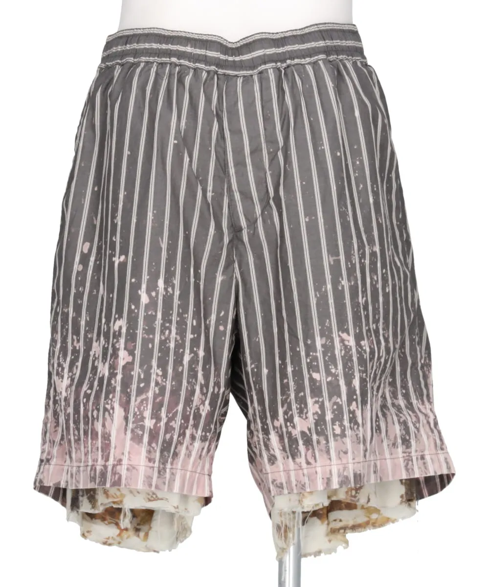 BLEACHED STRIPE SHORTS