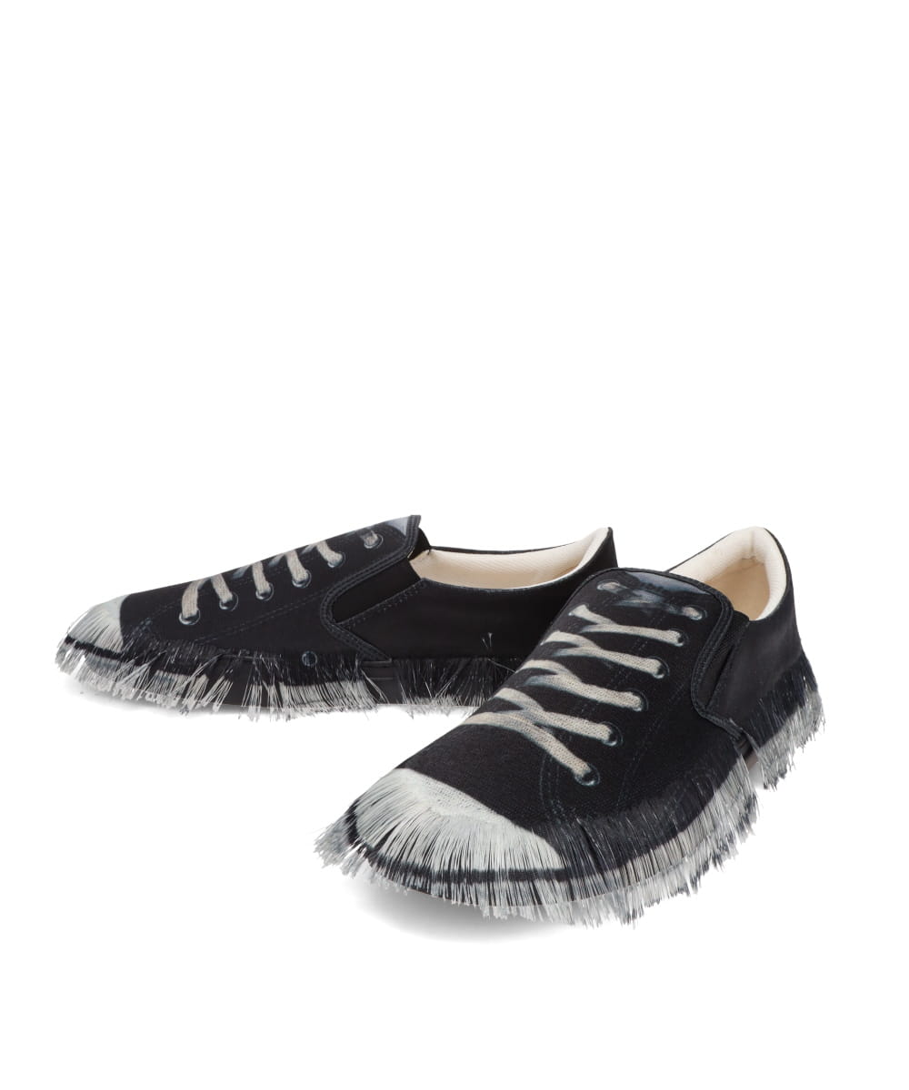PHOTO PRINTED FRINGE EMBROIDERY SNEAKER