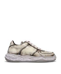 WAYNE LOW/OS BRUSHED PATENT LEATHER LW-TOP SNEAKER