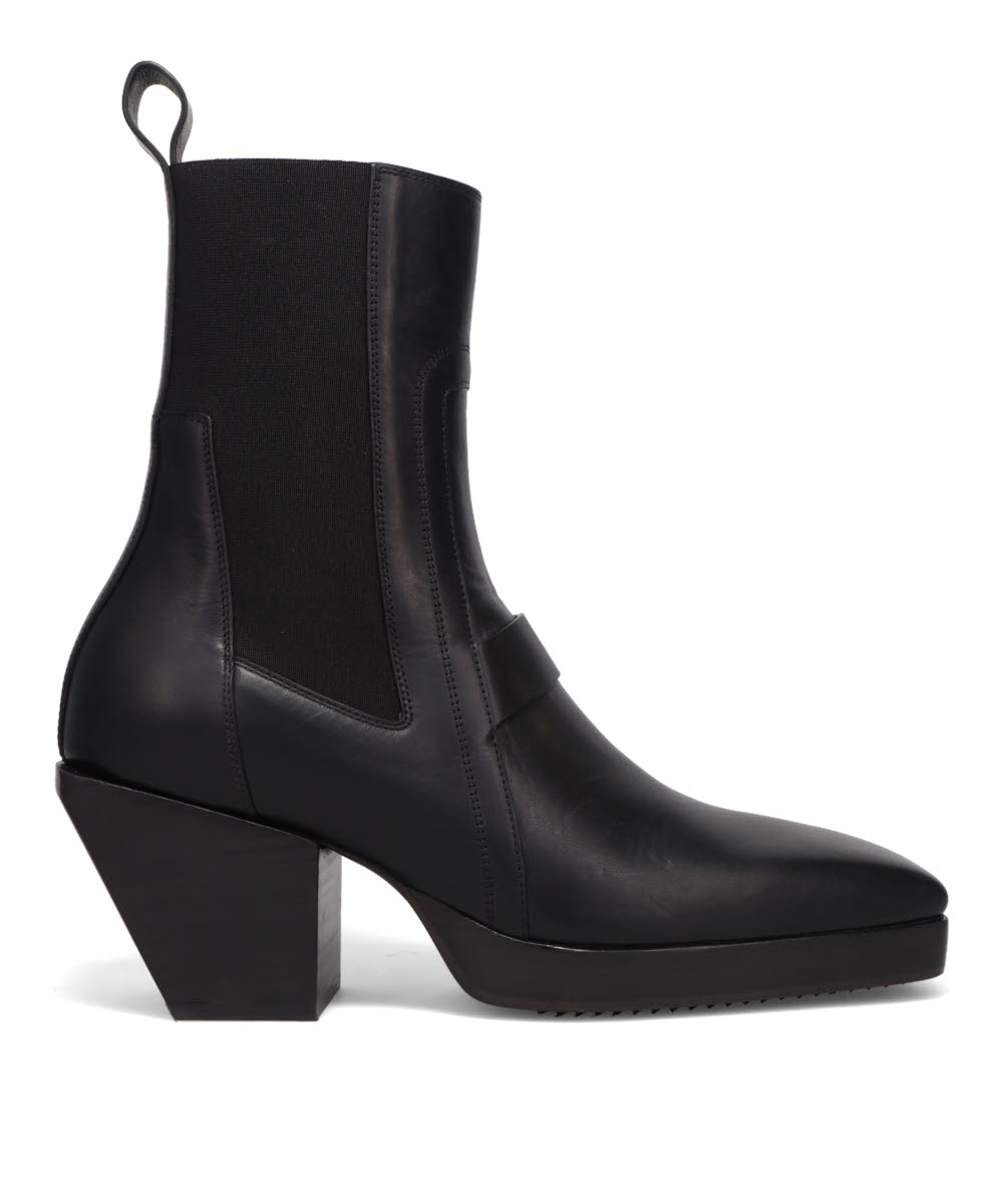 HEELED SILVER - BLK/BLK