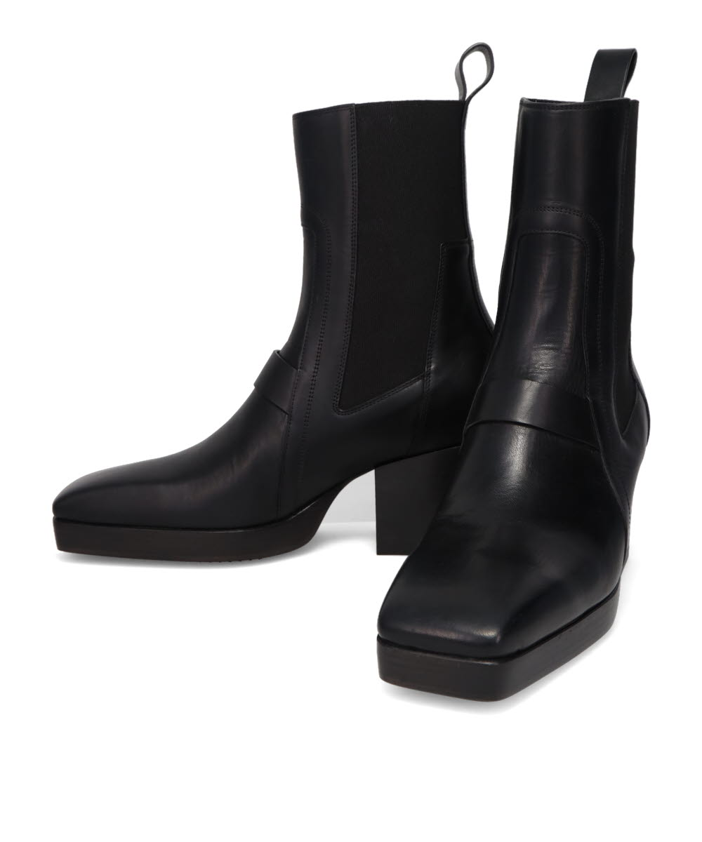 HEELED SILVER - BLK/BLK