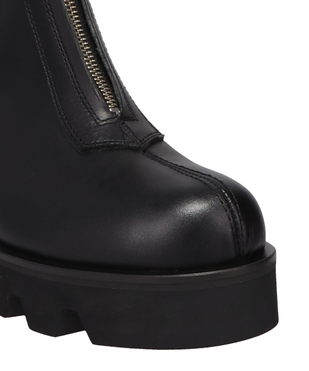 CENTER ZIP BOOTS WITH CHUNKY SOLE