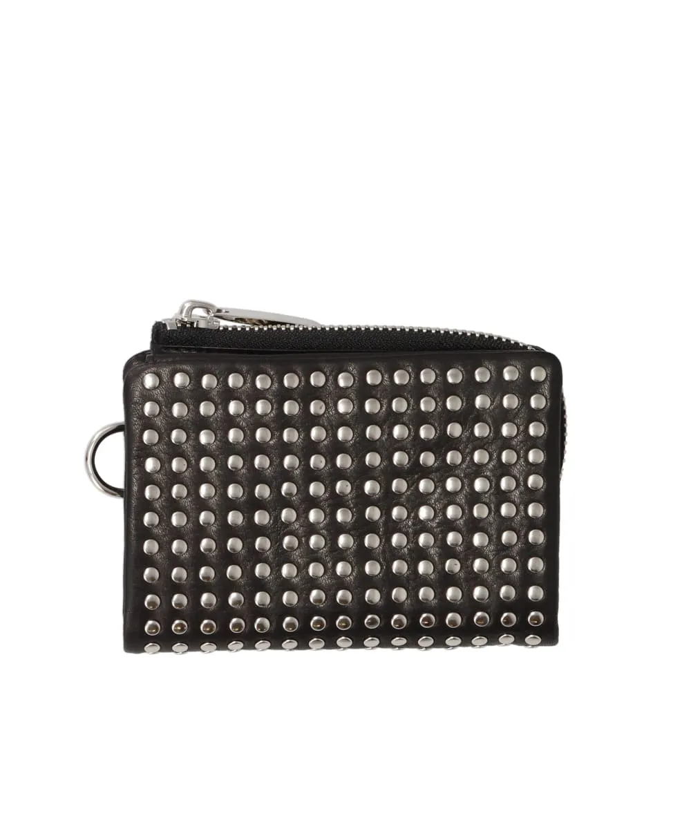 LEATHER MICRO WALLET “ALL-STUDS”2