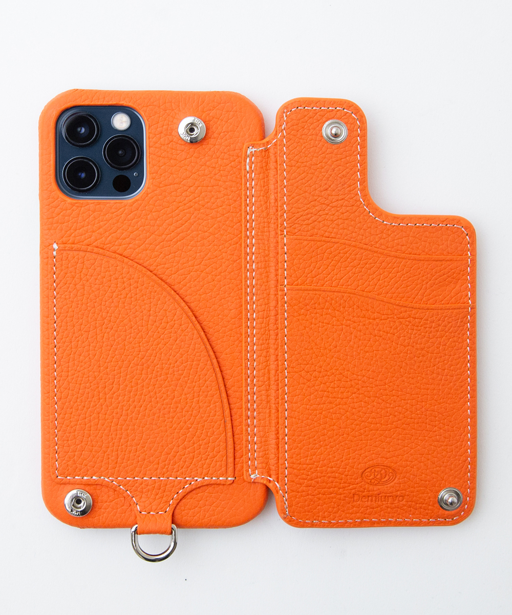 POCHE iPhone12Pro-iPhone12 NO BUTTONS/ORANGE