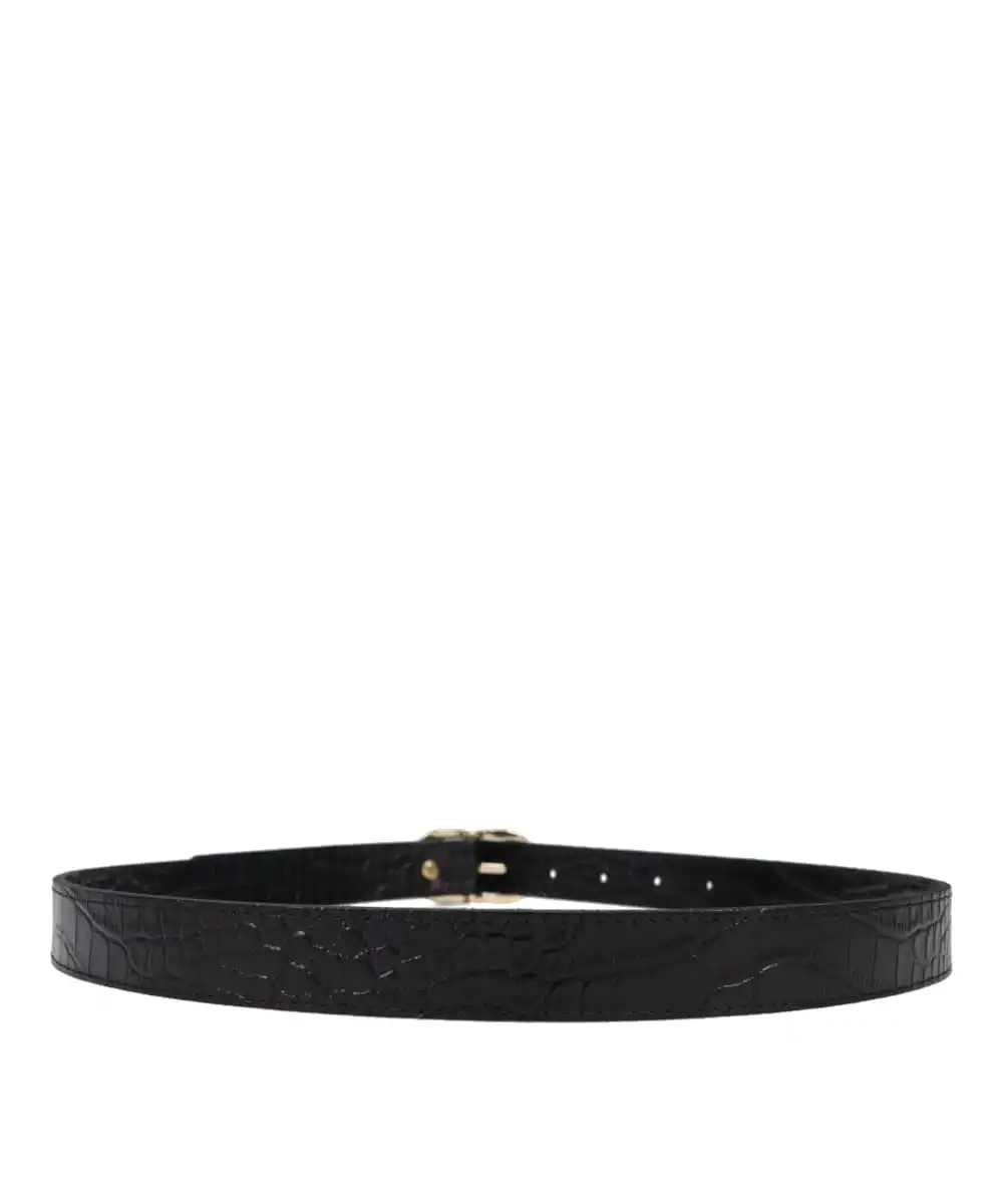 GOLD BUCKLE LEATHER BELT