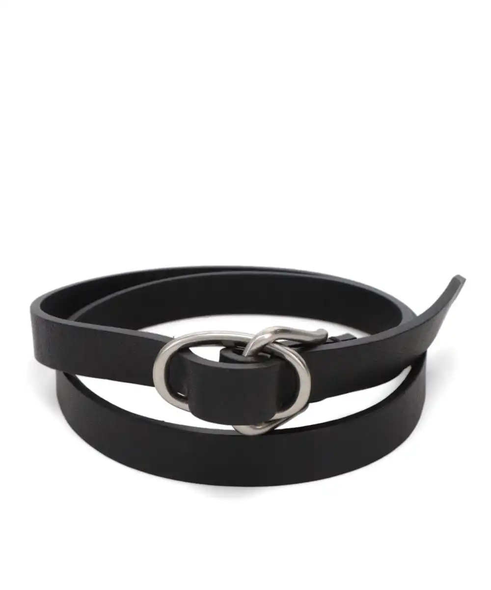 W RING LEATHER BELT