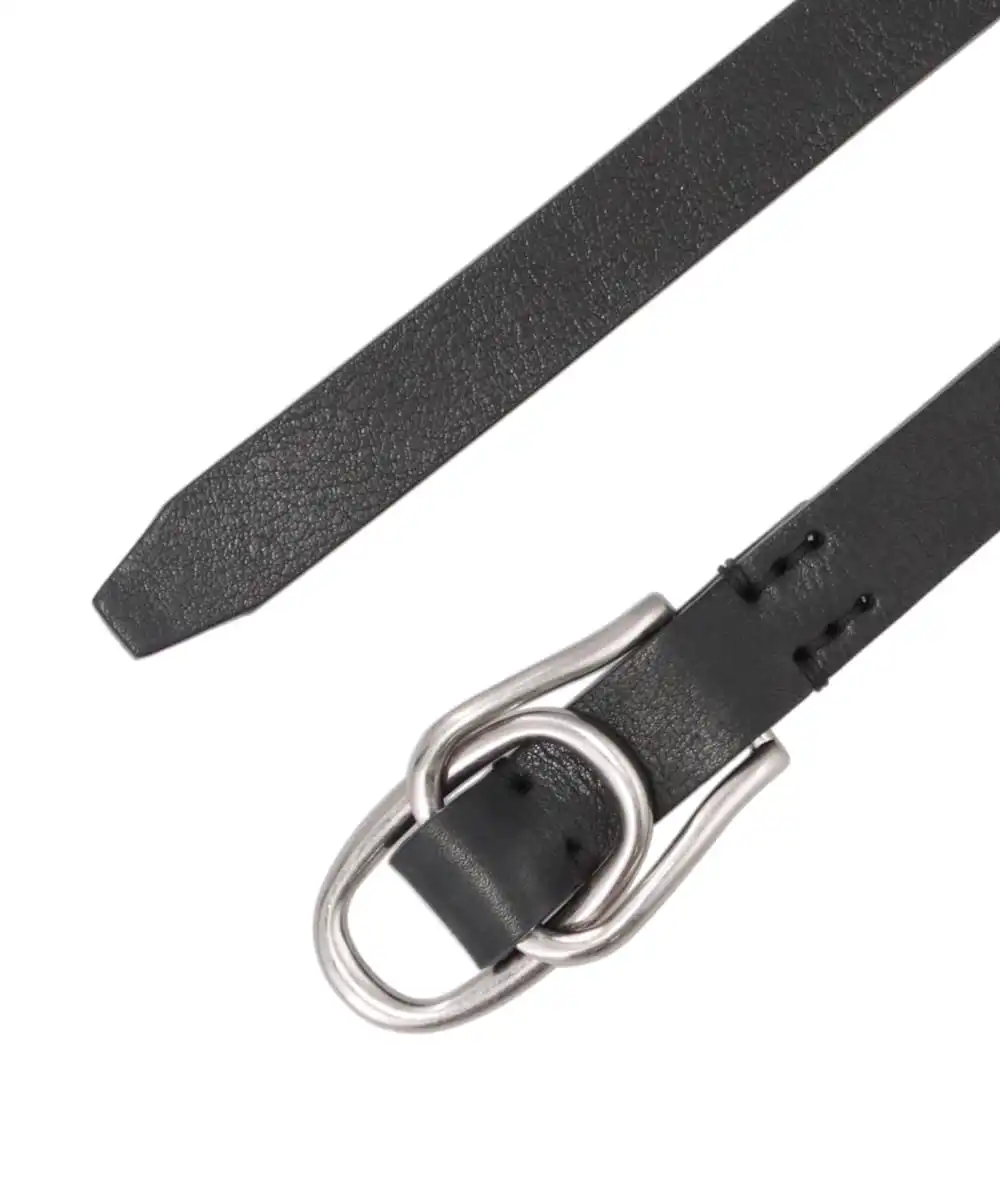 W RING LEATHER BELT