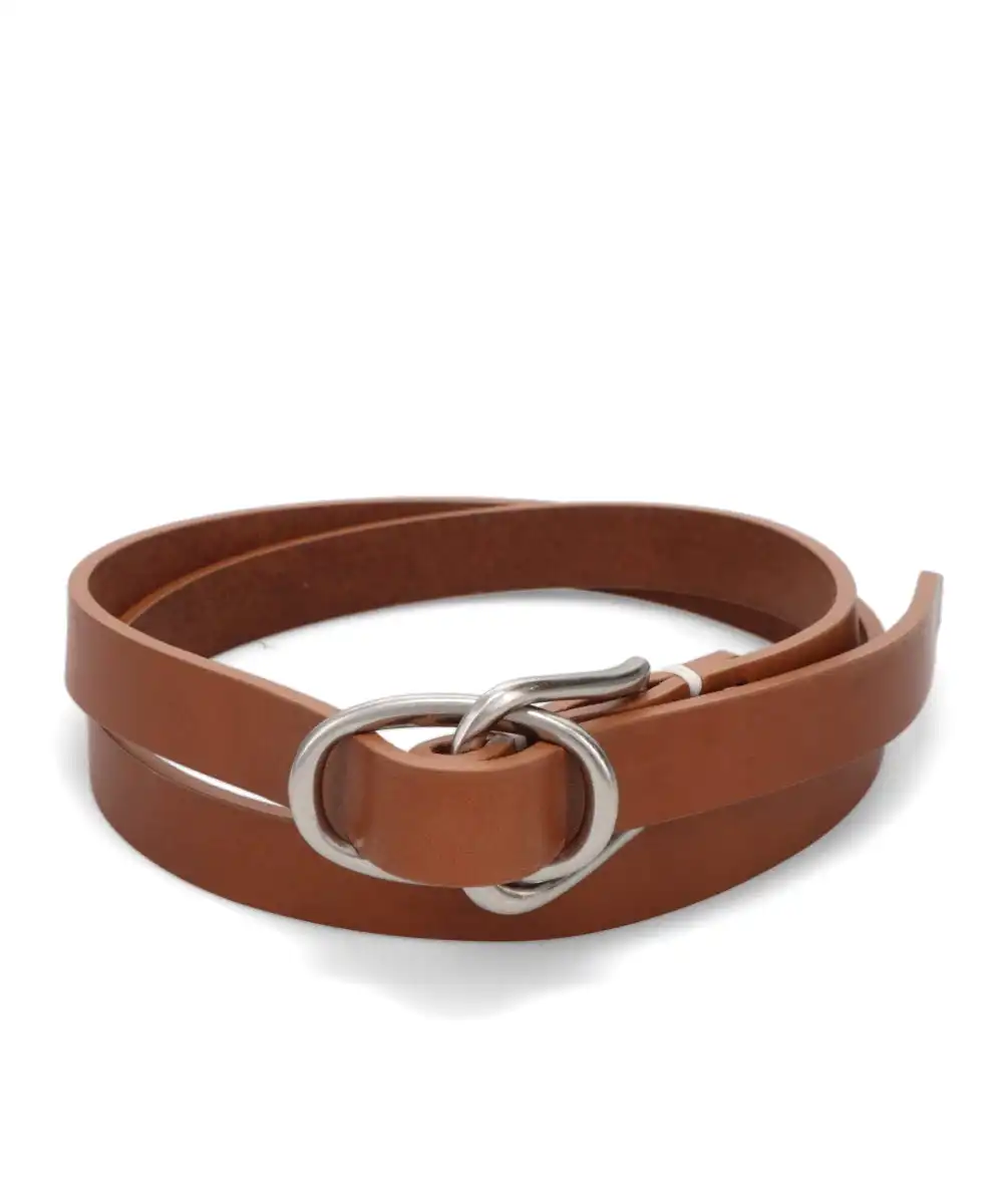 W RING LEATHER BELT