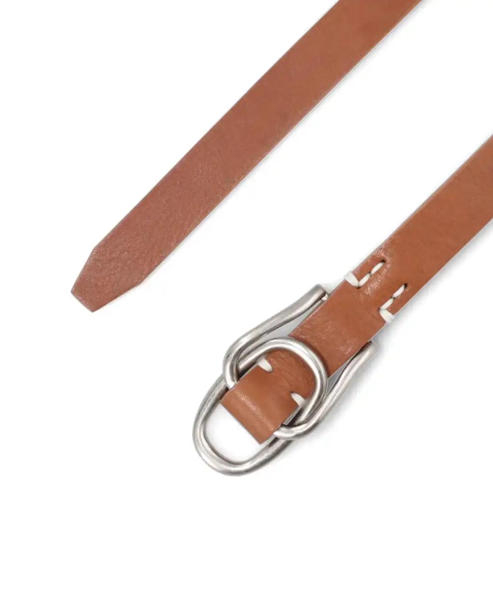 W RING LEATHER BELT