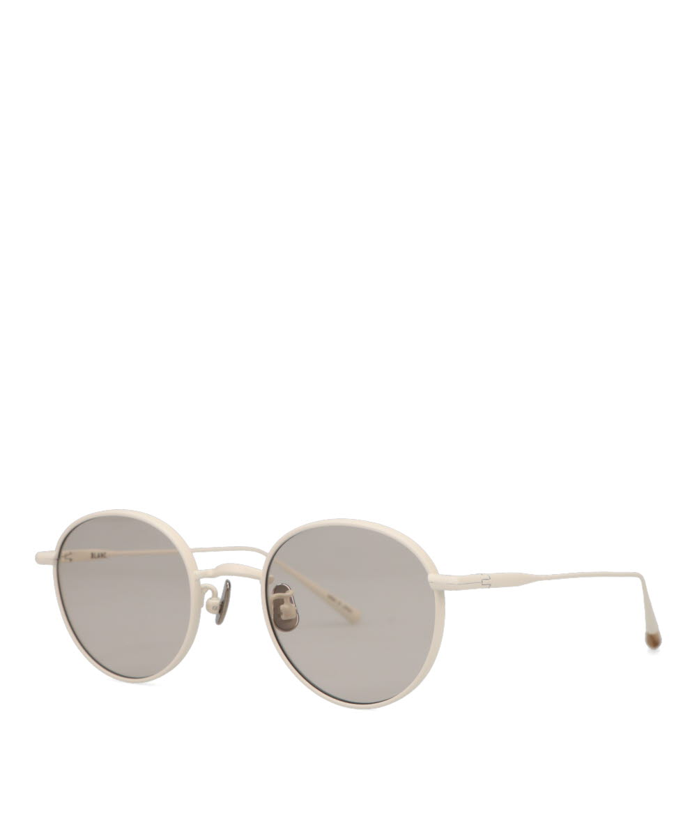 BLANC(ブラン) OFF WHITE-L.KHAKI サングラス B0036-02