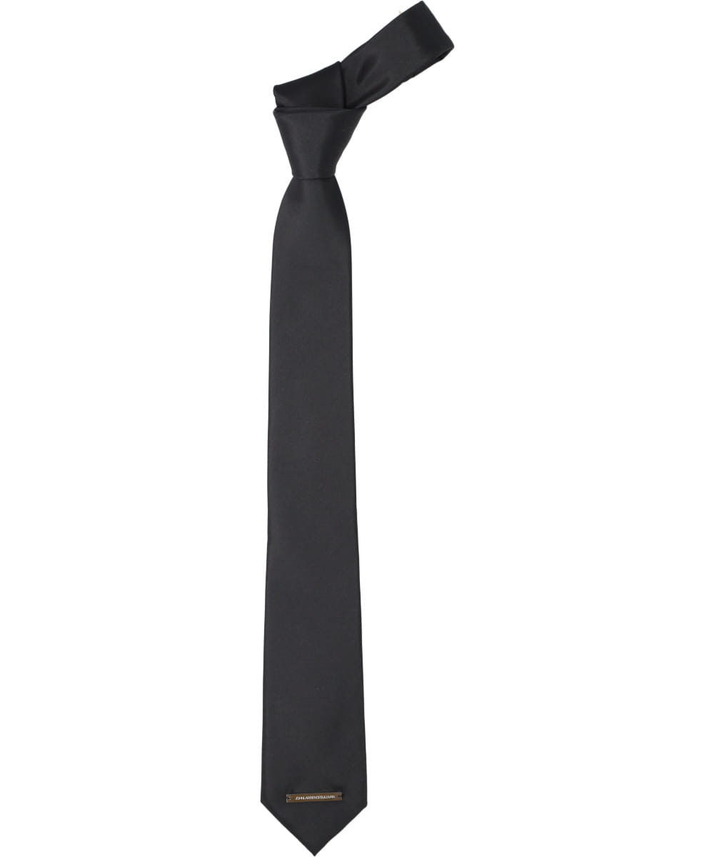 SILK NECK TIE WITH PLATE